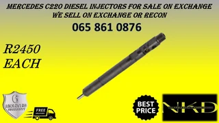 Mercedes C220 Diesel Injectors For Sale On Or To Recon With Warranty