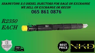 Ssangyong 2.0 Diesel Injectors For Sale On Exchange With Warranty