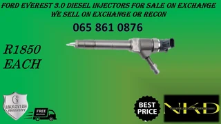 Ford Everest (3.0/bt50) Diesel Injectors For Sale On Exchange Or To Recon With Warranty