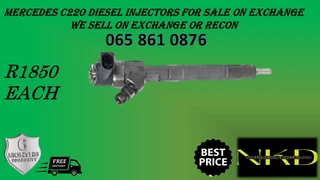 Mercedes C220 Diesel Injectors For Sale Or To Recon