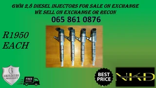 Gwm 2.8 Diesel Injectors For Sale On Echange Or To Recon