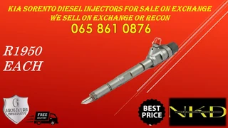 KIA Sorento diesel injectors for sale on exchange or to recon