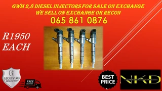 Gwm 2.8 Steed Diesel Injectors For Sale On Exchange Or To Recon With 6 Months Warranty