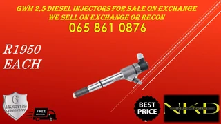 Gwm 2.5 Diesel Injectors For Sale We Sell On Exchange Or Recon