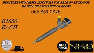 Mercedes Benz Vito Diesel Injectors For Sale Or To Recon