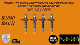 Toyota 1kd Diesel Injectors For Sale Or To Recon