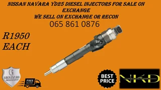 Nissan Navara Yd25 Diesel Injectors For Sale On Exchange With Warranty