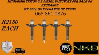 Mitsubishi Triton 3.2 Diesel Injectors For Sale On Exchange Or To Recon With Warranty