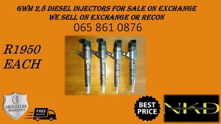 Gwm 2.8 Diesel Injectors For Sale On Exchange Or To Recon