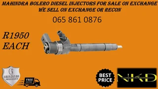 Mahindra Bolero Diesel Injectors For Sale On Exchange Or To Recon With Warranty