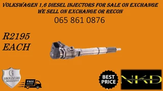 Volkswagen 1.6 Diesel Injectors For Sale On Exchange Or To Recon