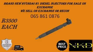 New Hyundai H1 Diesel Injectors For Sale On Exchange Or To Recon With Warranty