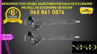 Mercedes C220 Bosch injectors for sale or reconditioning with 6 months warranty