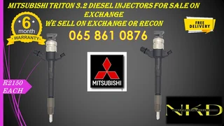 Mitsubishi Triton reconditioned injectors for sale on exchange or recon