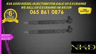 KIA 2500 Reconditioned injectors for sale on exchange or recon