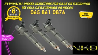 Hyundai H1 injectors for sale we sell on exchange or recon