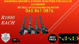 Mahindra Mhawk 2.2 Diesel Injectors For Sale Or Recon With 6 Months Warranty
