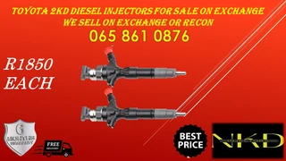 Toyota 2KD injectors for sale on exchange