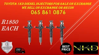 Toyota 1kd Injectors For Sale On Exchange Or To Recon