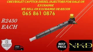 Recontioned Chevrolet Captiva diesel injectors for sale