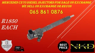 Mercedes C270 Bosch diesel injectors for sale