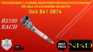Volkswagen 1.6 injectors for sale