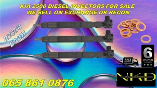 KIA 2500 diesel injectors for sale on exchange or to recon