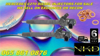 Mercedes C270 Bosch injectors for sale.