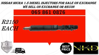 Nissan Micra 1.5 Diesel Injectors For Sale On Exchange With 6 Months Warranty