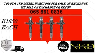 Toyota 1kd Diesel Injectors For Sale Or To Recon
