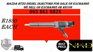 Mazda Bt50 Diesel Injectors For Sale On Exchange Or To Recon With Warranty
