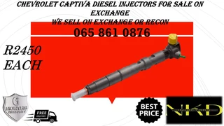 Chevrolet Captiva Diesel Injectors For Sale On Exchange With 6 Months Warranty