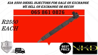 Kia 2500 Diesel Injectors For Sale Or To Recon