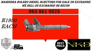 Mahindra Boleron Diesel Injectors For Sale On Exchange Or To Recon With Warranty