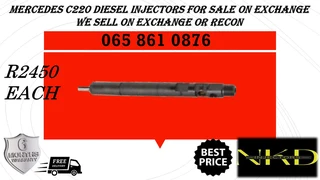 Mercedes C220 Diesel Injectors For Sale On Exchange Or To Recon With Warranty