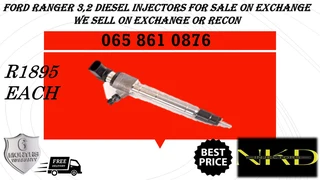 Ford Ranger 3.2 Diesel Injectors For Sale On Exchange With 6 Months Warranty