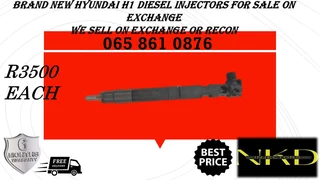New Hyundai H1 Diesel Injectors For Sale On Exchange Or To Recon With Warranty