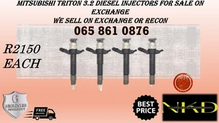 Mitsubishi Triton 3.2 Diesel Injectors For Sale On Exchange Or To Recon With Warranty