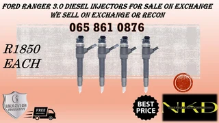 Ford Ranger 3.0 Diesel Injectors For Sale  Or To Recon