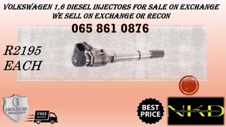 Volkswagen 1.6 Diesel Injectors For Sale On Exchange Or To Recon With Warranty
