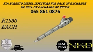 Kia Sorento Diesel Injectors For Sale Or To Recon