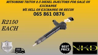 Mitsubishi Triton 2.5 Diesel Injectors For Sale On Exchange Or To Recon With Warranty