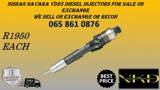 Nissan Navara Yd25 Diesel Injectors For Sale On Exchange With 6 Months Warranty