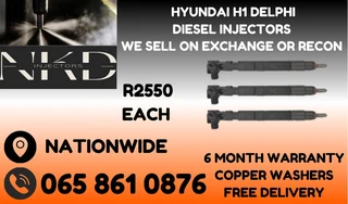 Hyundai H1 Bosch diesel injectors for sale on exchange