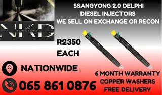 SsangYong diesel injectors for sale