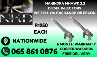 Mahindra Mhawk diesel injectors for sale