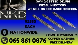 Gwm Steed 2.0 Diesel Injectors For Sale