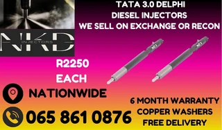 Tata 3.0 Diesel Injectors For Sale On Exchange Or To Recon