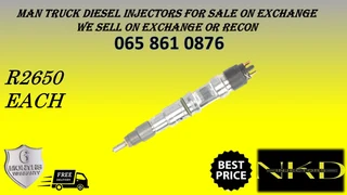 Man Truck Diesel Injectors For Sale Or To Recon