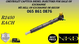Chevrolet Captiva Diesel Injectors For Sale On Exchange With 6 Months Warranty